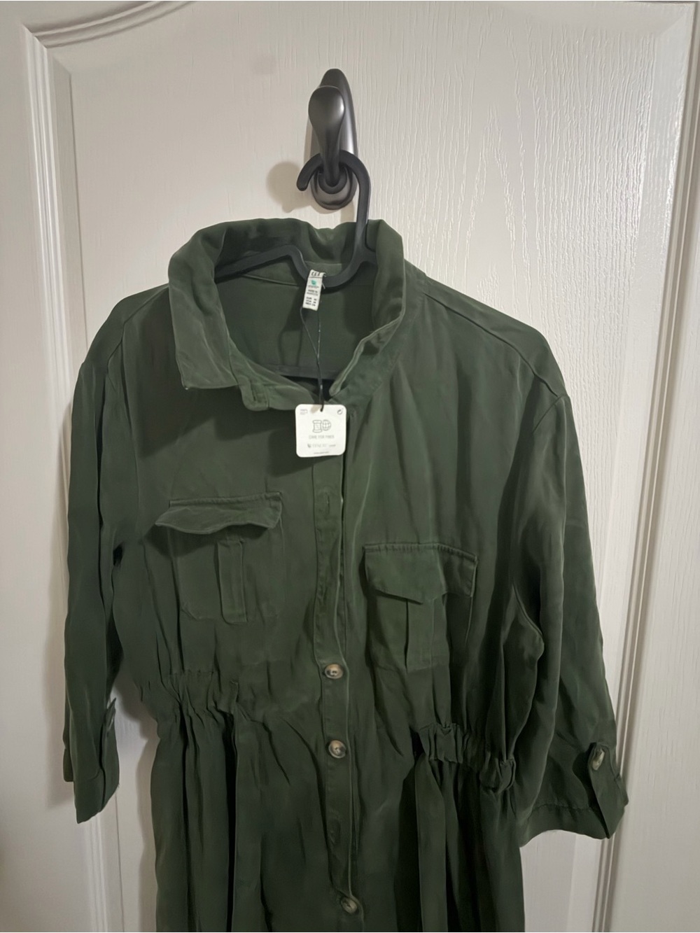 Women's Olive Utility Jacket Dress